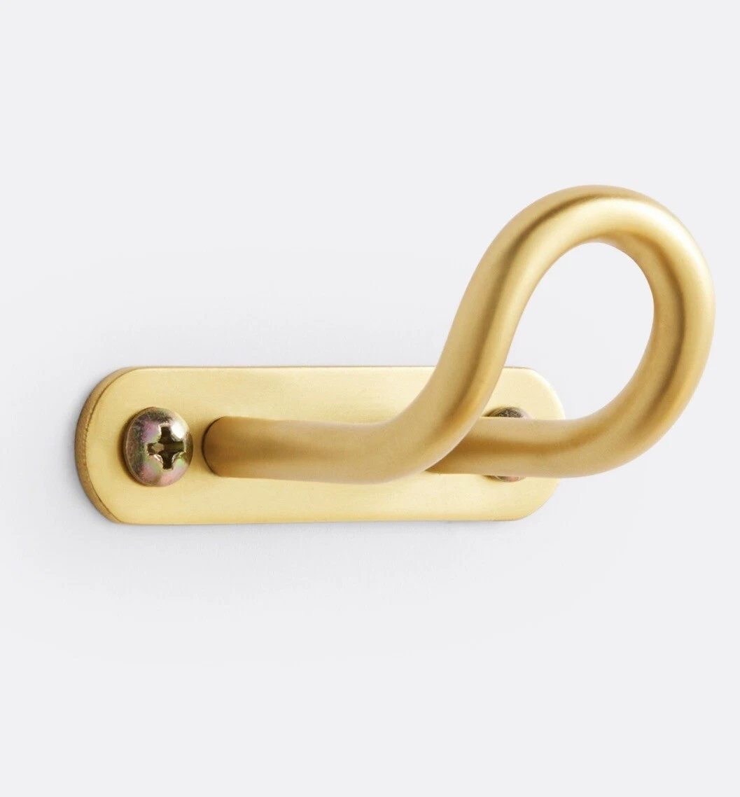 Rejuvenation Hardware Eldridge Single Hook Aged Brass