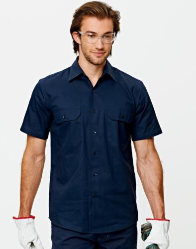 5 of AIW WT03 Cotton Drill Work Shirt 190gsm - Picture 1 of 23