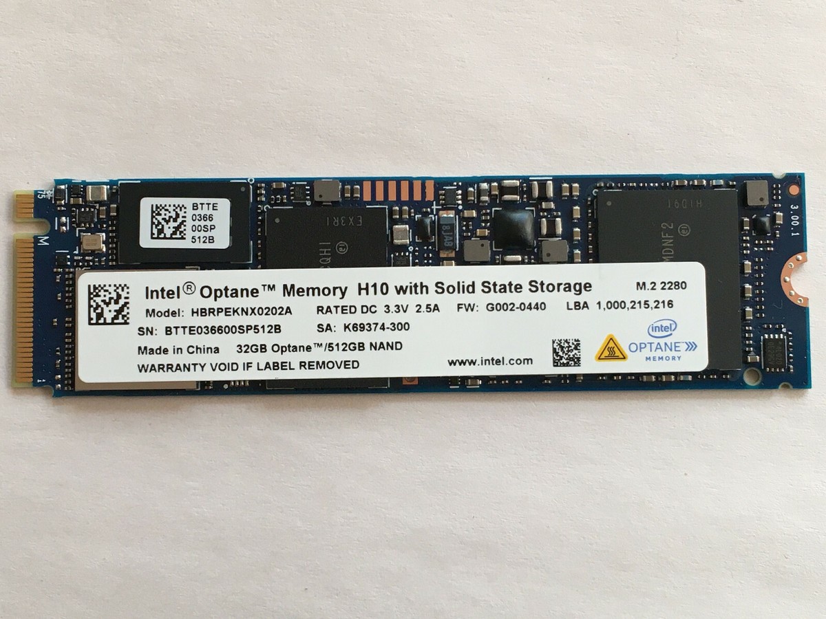 Intel Optane™ HBRPEKNX0202A 512GB SSD M.2 2280 NVMe Memory