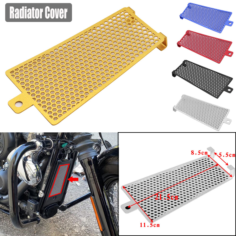 Gold Radiator Grille Cover Guard For Harley Low Rider S Softail