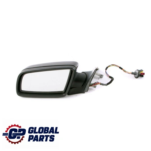 BMW E60 E61 Auto Dip Power Fold Memory Left Wing Mirror N/S Black Sapphire 475