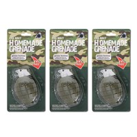 Kids Army Green Toy Hand Grenades - Set Of 3 Dummy Grenades Kids Army Green Toy Hand Grenades - Set Of 3 Dummy Grenades