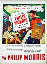 Philip Morris English Blend Cigarettes Made in the USA Vtg Magazine Print Ad