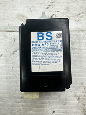 2013-2016 Toyota Avalon Electrical Key and TPMS Receiver 897B0-07010 OEM