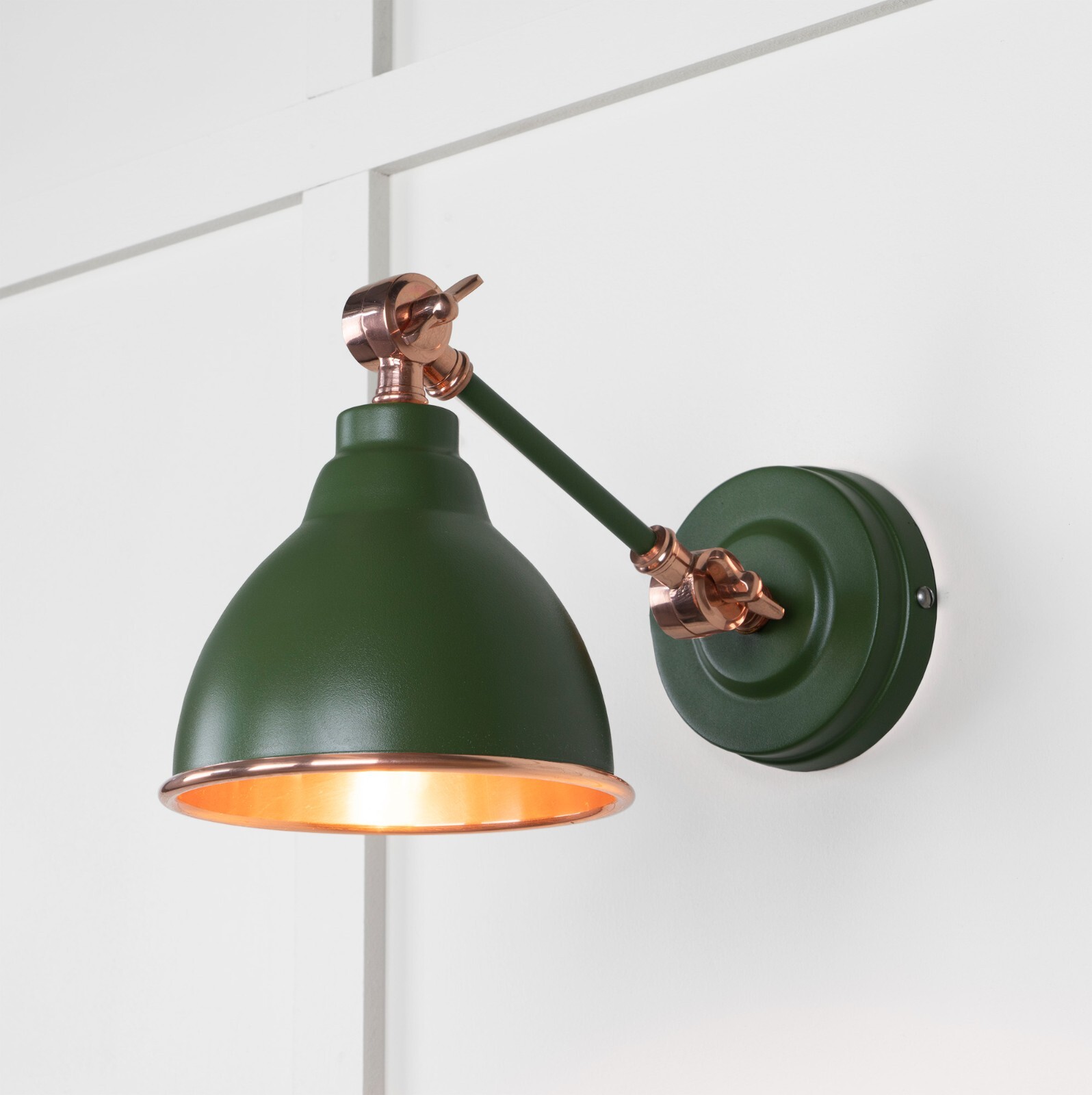 From The Anvil 49714SH Smooth Copper Brindley Wall Light in Heath