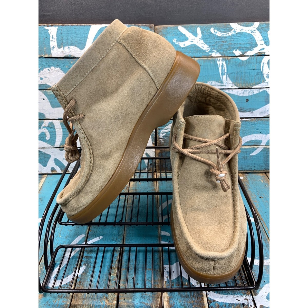 No Boundries Mens Size 10 Hogan Ankle Moc Chukka Boots Beige  display picture 2