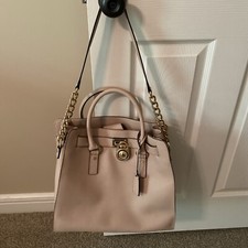 Michael Kors Satchel Tote Bag Purse Brown Gold Hardware