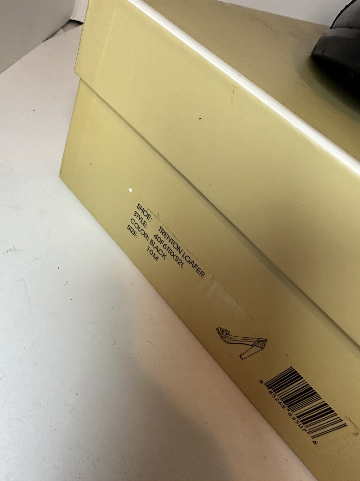 Michael Kors MK Black Leather TRENTON Penny Loafer Heels Size 10 thumbnail 2