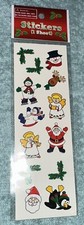 Vtg Christmas Stickers 1Sheet NOS Made In Taiwan