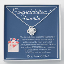 PERSONALIZED Necklace for Granddaughter, Daughter, Niece, Sister - Graduation