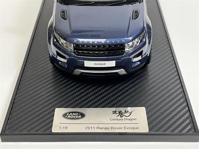 Range Rover Evoque 2011 Baltic Blue 1:18 Scale Century Dragon