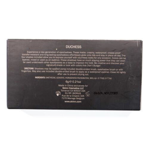 Skinn Dimitri James DON’T BUDGE Waterproof MATTE Cream Eyeshadows Duchess NIB - Picture 8 of 8