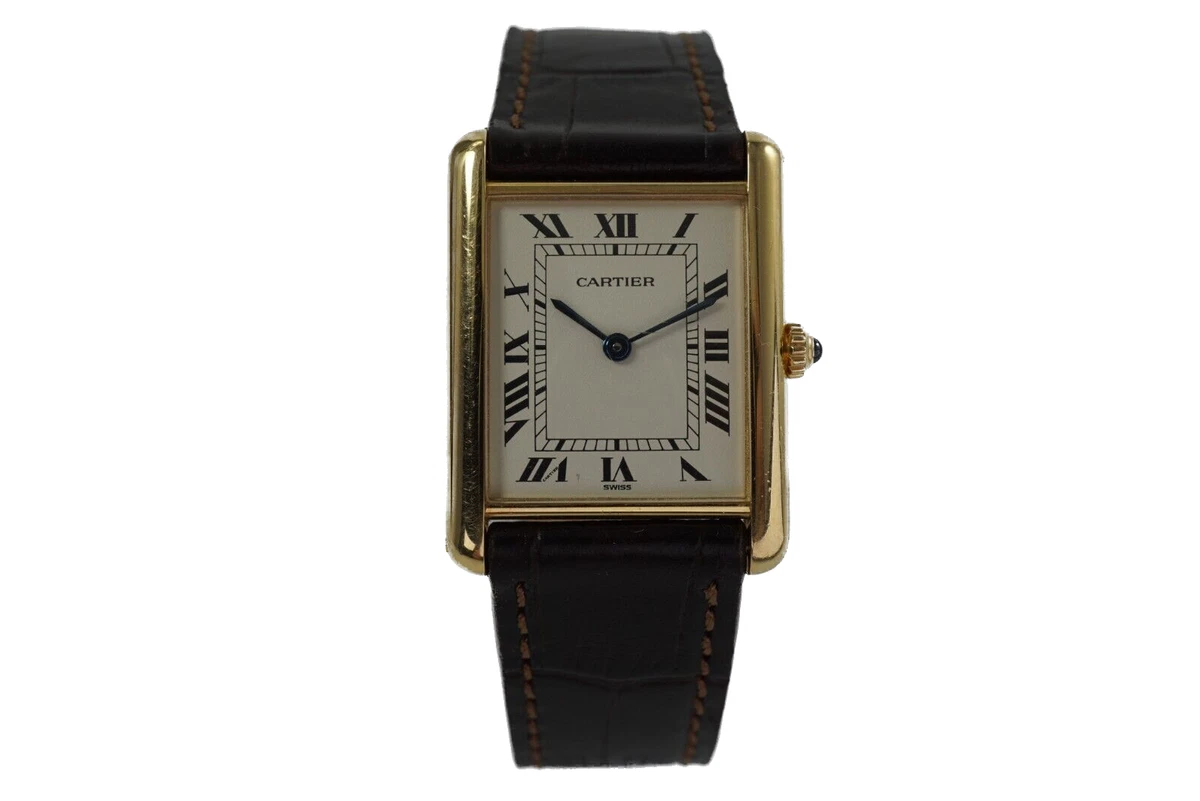 Cartier Tank Louis 18k Yellow Gold Classic Tank 1140-2 Men's or Women's  c.2000's