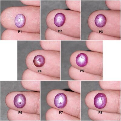 Natural Untreated ExclusiveRare Record Keeper Pink Sapphire 6Ray Star Oval Shape