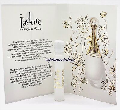 Dior J'adore Parfum D'Eau Women Sample Spray Perfume Set of