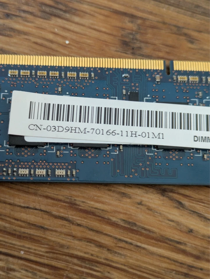 Dell Inspiron RAM Memory | 1GB 1Rx8 PC3-10600S-9-10-B1 | HMT325S6BFR8C-H9 Hynix - Image 3 of 4