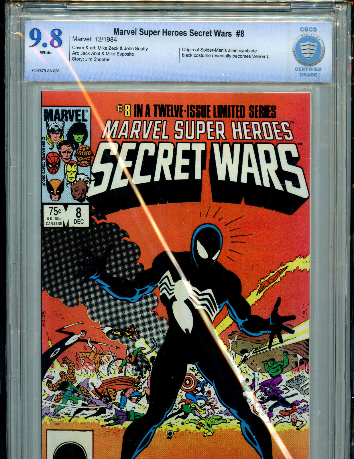 Marvel Super Heroes: Secret Wars #8 - 1984. Origin of the Black Suit ...