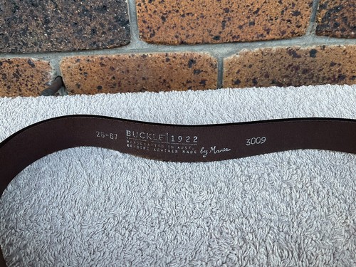 BUCKLE Soft Leather Belt *** Sz: 28”/67 cm Made In Australia 🇦🇺 - Picture 4 of 8
