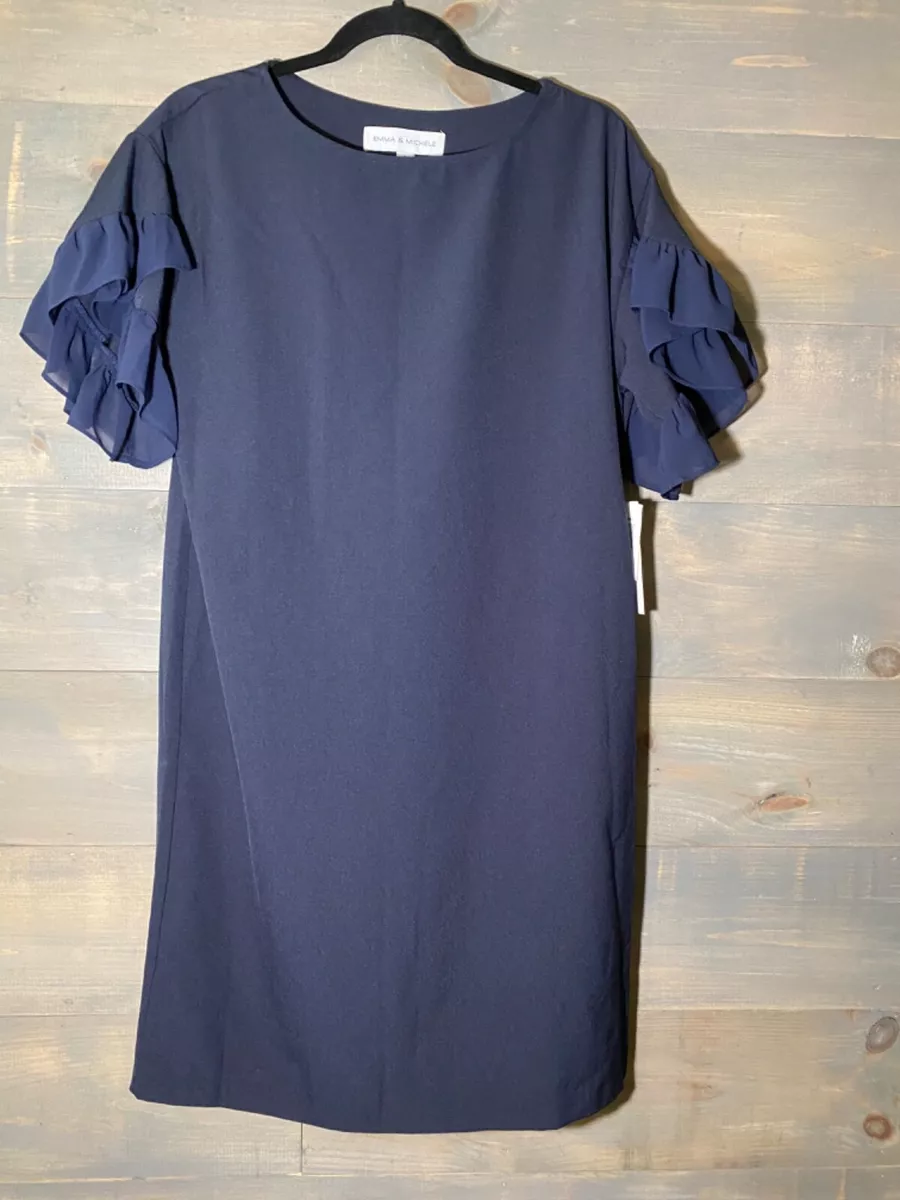 Emma and michele navy dress cheap