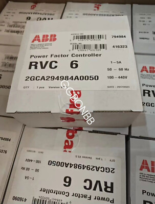 1pc ABB RVC-6 power factor controller 100-440VAC/cxc FedEx or DHL or UPS