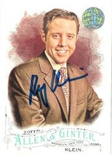 Rick Klein Signed Allen & Ginter Card Autographed ABC News Politics - 1