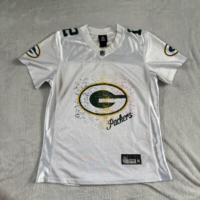 Green Bay Packers NFL Reebok Damen Medium weiß tailliert Aaron Rogers Trikot