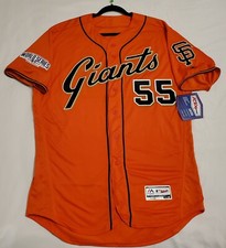 Authentic Majestic, 52 2XL SAN FRANCISCO GIANTS, TIM LINCECUM, FLEX BASE Jersey