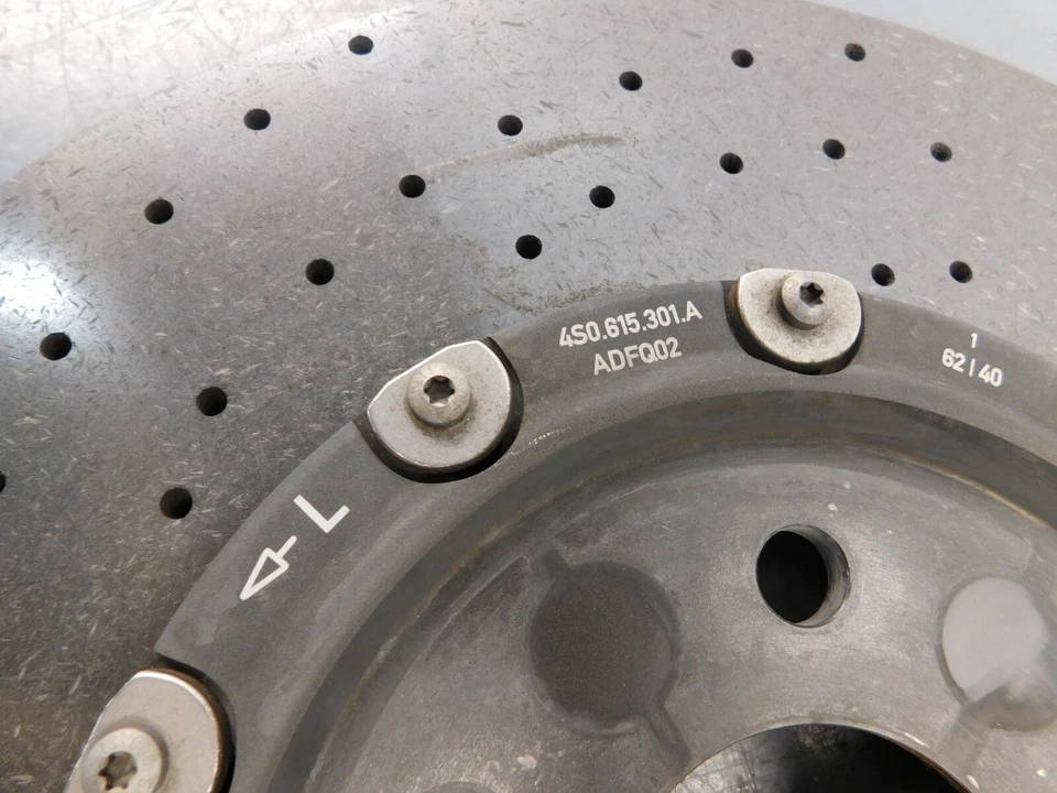 Audi R8 V10 2017 18 19 20 delantero izquierdo carbono cerámica rotor #3300 Q1 Foto 2 de 4