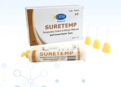 XCEM SURETEMP - Dual paste temporary crown & bridge dental material 50ml (Shade A3)