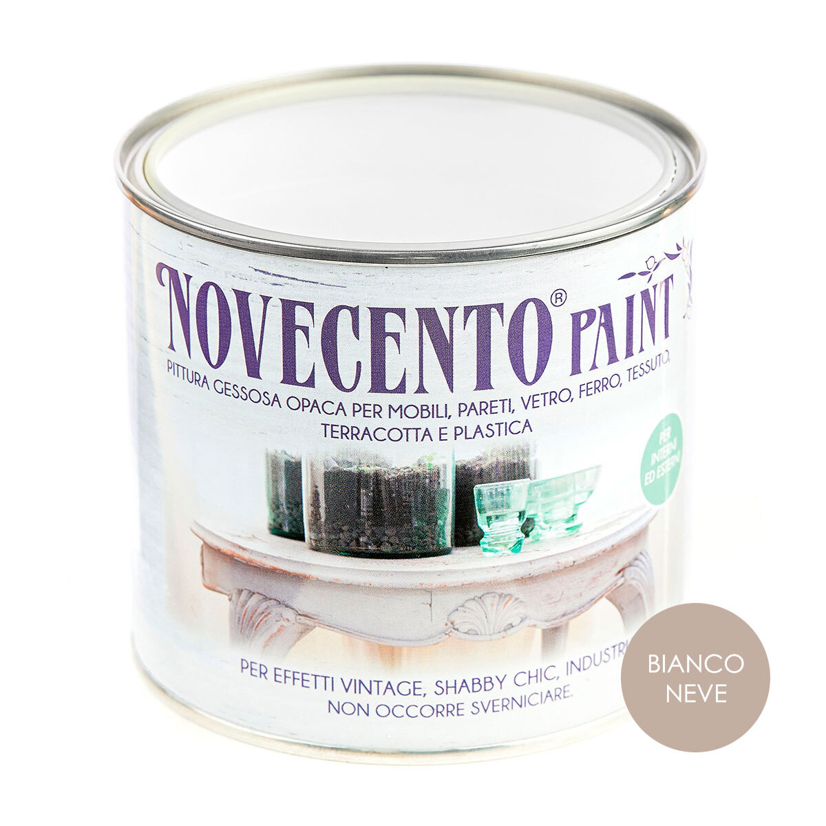 Novecento Paint Tinta Pastello 500ml Bianco Neve