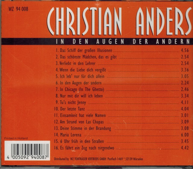 Christian Anders In Den Augen Der Andern