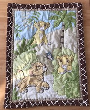 Disney Lion King Simba Nala Comforter Crib Blanket Bedding 30  X 40  Reversible