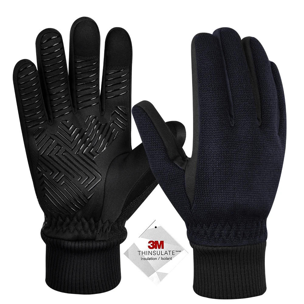 Gloves Touchscreen Warm Gloves Anti-slip Outdoor Sports Road Bike Cycling Gloves-image