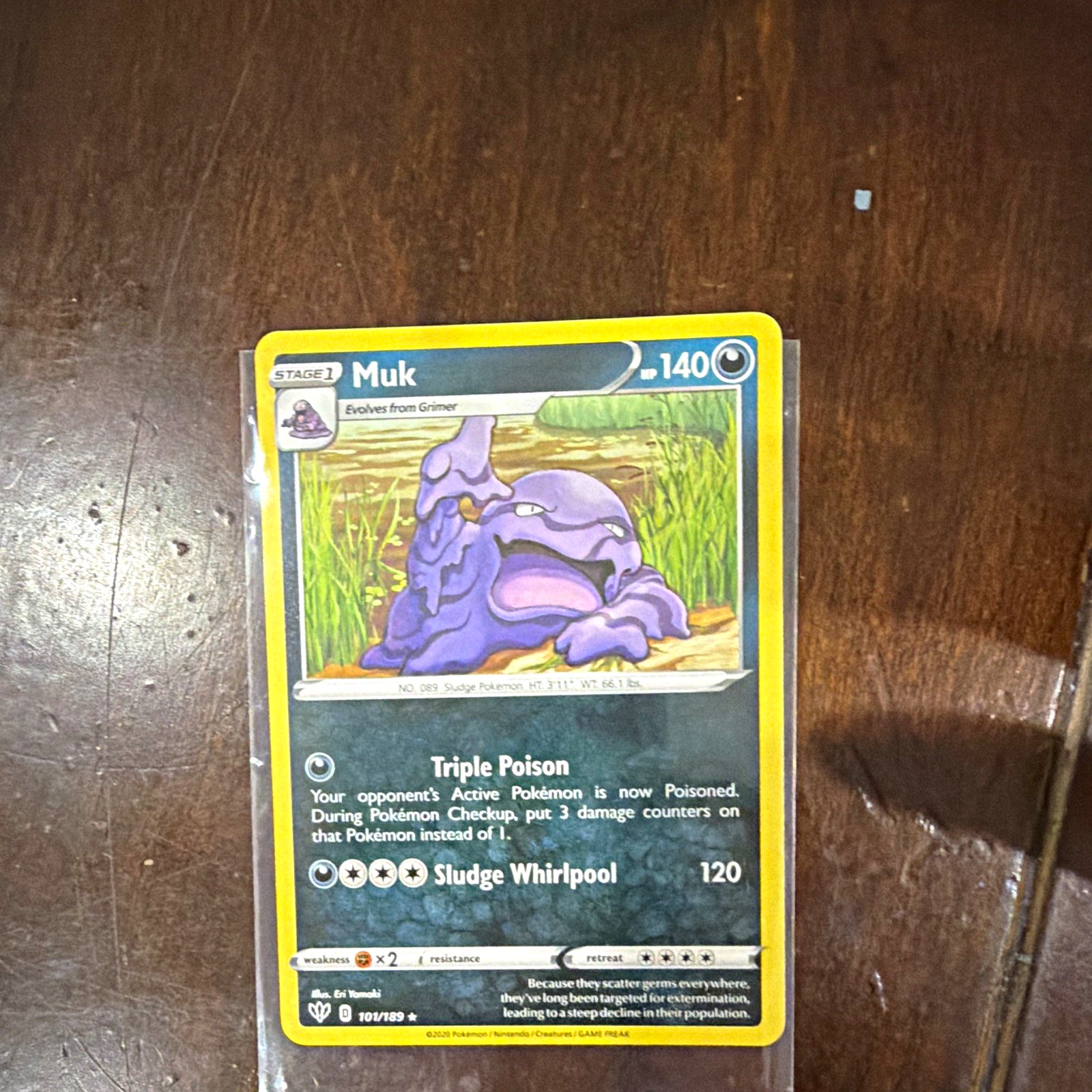 Muk 101/189 SWSH03 Darkness Ablaze Rare Regular English Pokémon TCG