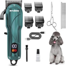 Quiet Dog Grooming Kit - 2000mAh Dog Clippers for Grooming Dog Grooming