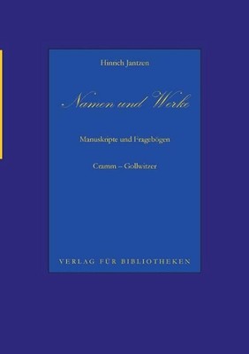 Namen und Werke 7 by Hinrich Jantzen (German) Paperback Book