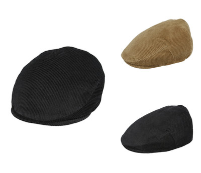 Herren Cord Flatcap 100% Baumwolle Trachten Cord Schirmmütze komplett gefüttert