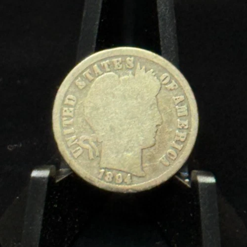 1894 US Barber Dime 10C Silver Coin