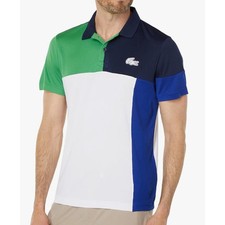 Lacoste Men's Sport Breathable Colorblock Ultra Dry Polo L