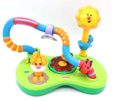 Fisher Price Brilliant Basics Twistin Bead Bar Interactive Baby Toy