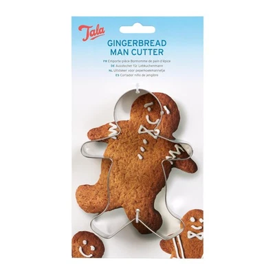 Tala Gingerbread Man Cookie Cutter Stainless Steel Rounded Edges Comfort