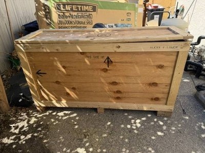 Wilson Audio shipping crates Alexia and Puppy