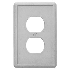 Outlet Cover, Single Duplex Wall Plate 1-Gang Switch Plate Standard Size Elec...