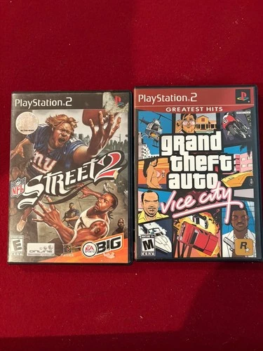 PS2 Game Bundle  (GTA Vice City + NFL Street Vol 2)