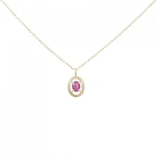 Authentic K10YG Ruby Necklace  #260-008-116-3526