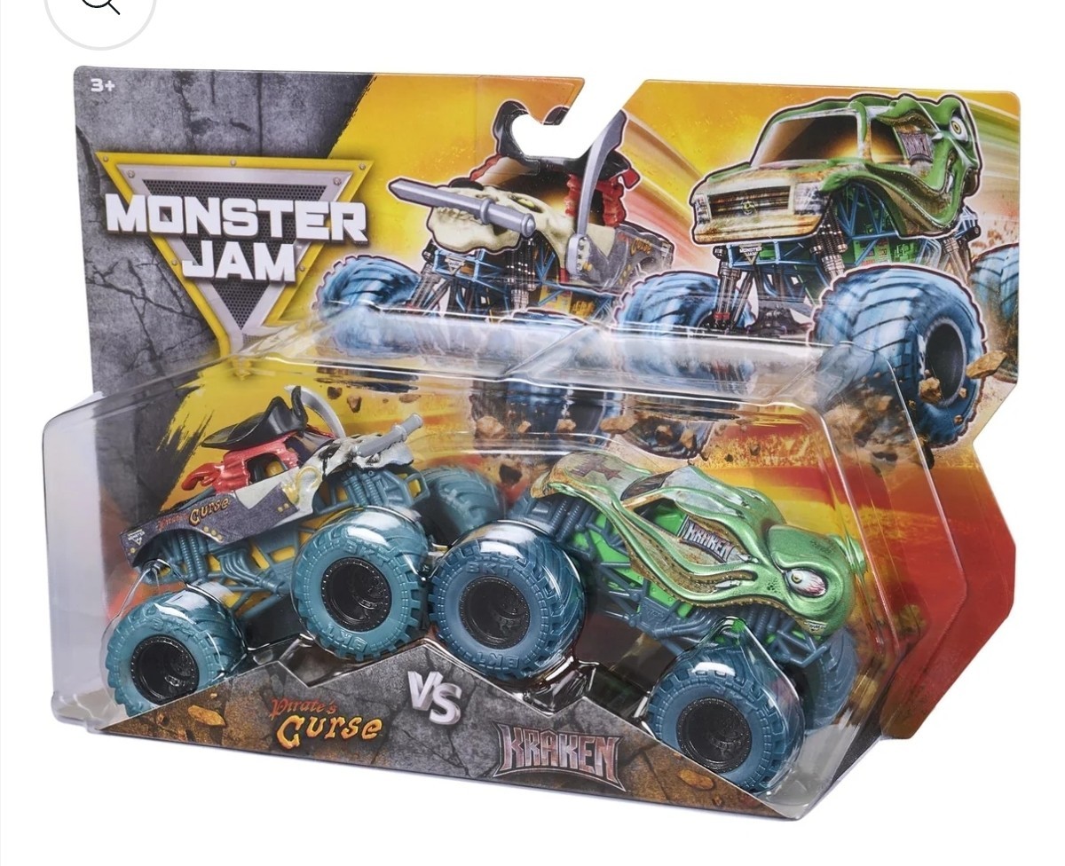 NEW 2026 PIRATES CURSE VS KRAKEN MONSTER JAM DOUBLE PACK SERIES 34