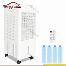 3-IN-1 Evaporative Air Cooler Portable Air Conditioners 1.45-Gal Tank w/ Remote