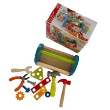 Hape Fix It Tool Box Wooden Toy Set w/ Box   Partial Set  Extra Tools