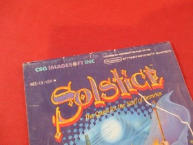 Solstice Nintendo NES Instruction Manual Booklet ONLY #F