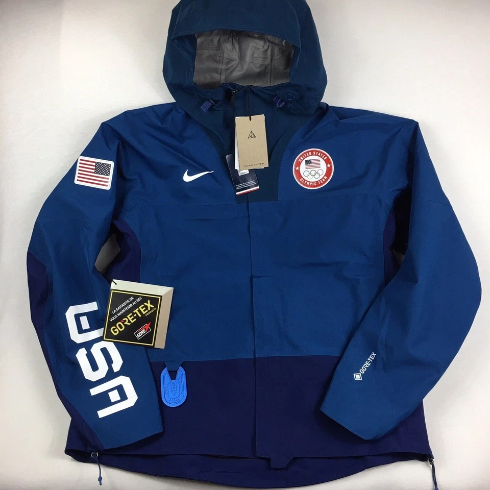NEW $370 Nike Womens ACG Gore-Tex USA Olympic Craters Jacket DD8852-492 Size L - Image 2 of 4
